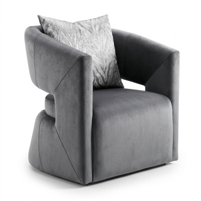 Fauteuil Fauteuil Cocktail Rembourrage Fauteuil Simple Luxe Fauteuil Club Gris