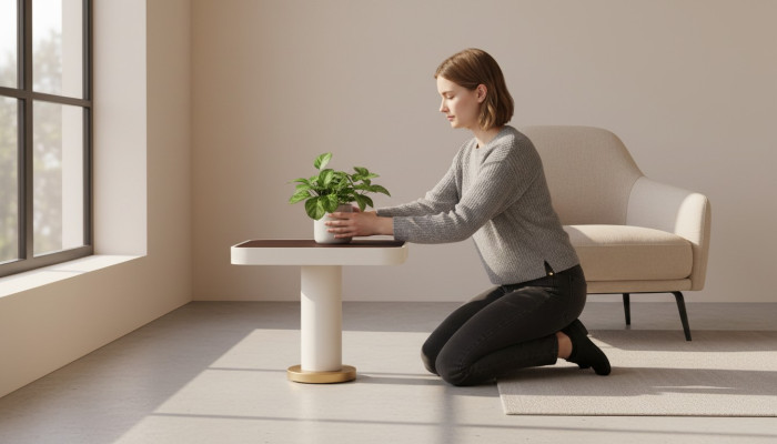 Table d'appoint Table basse Table basse Table de canapé Table de salon Blanc