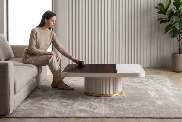 Table basse Table d'appoint Table basse Table de salon Table de canapé Table Blanche