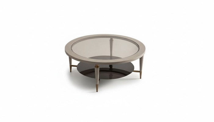 Table basse Table d'appoint Table basse Table pour canapé Verre Salon Beige.