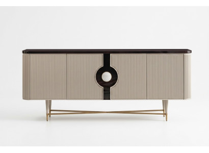 Sideboard Buffet Armoire Commode Bois Armoire en bois Beige Design de luxe