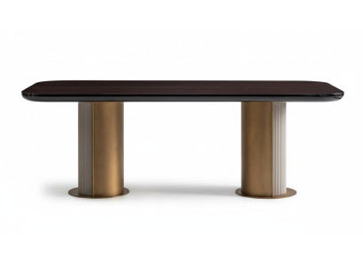 Table à manger Table de salle à manger Table Bois Table en bois Salle à manger Marron Luxe