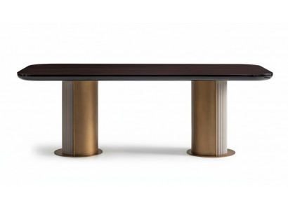 Table à manger Table de salle à manger Table Bois Table en bois Salle à manger Marron Luxe