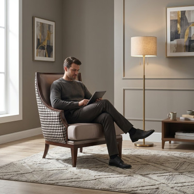 Ensemble de canapés quatre places fauteuil canapé en tissu gris 4 places de rembourrage
