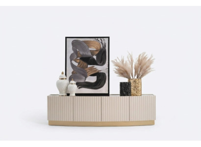 Sideboard Armoire Armoire Armoire en bois Bois Beige Salon
