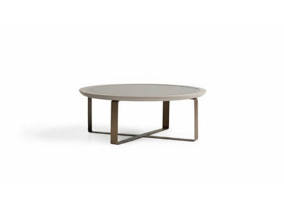 Table basse Table d'appoint moderne Table basse Table de canapé beige en métal