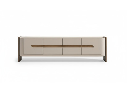 Enfilade Meuble TV Meuble TV Faible Beige Bois Salon Armoire Moderne