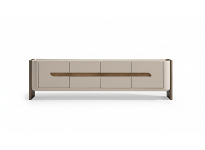 Enfilade Meuble TV Meuble TV Faible Beige Bois Salon Armoire Moderne