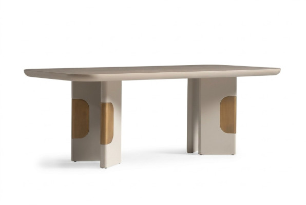 Table de salle à manger moderne Table de salle à manger Table de salle à manger en bois Coin repas Beige Design de salle à manger