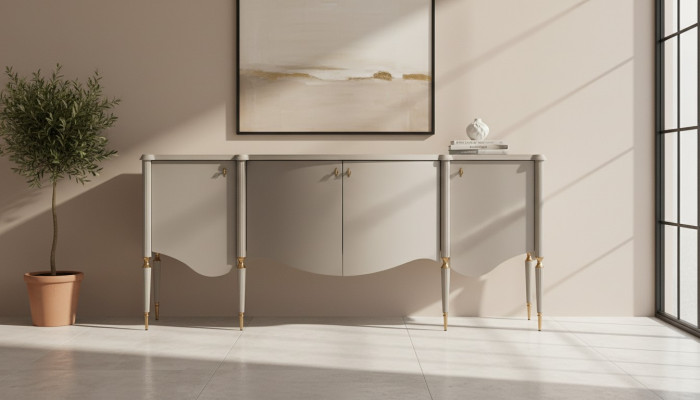 Buffet Armoire Armoire Bois Beige Commode Salle à manger Meubles