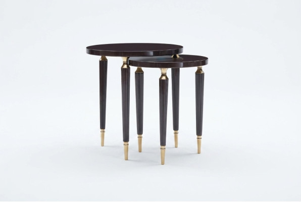 Groupe de tables d'appoint Tables basses Table basse et Tables Set 2pcs Noir