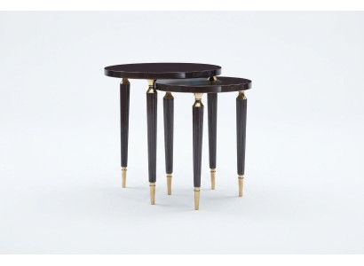 Groupe de tables d'appoint Tables basses Table basse et Tables Set 2pcs Noir