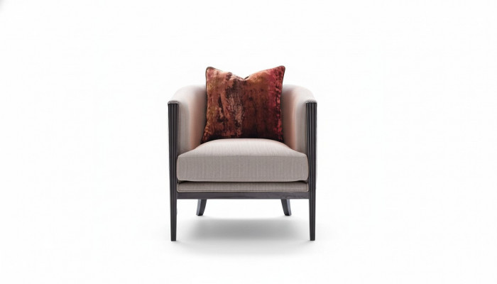 Fauteuil à oreilles en tissu gris, siège fauteuil cocktail, fauteuil de relaxation design
