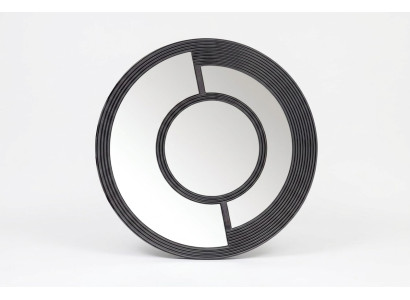Miroir mural Miroir rond Décoratif Design moderne Salon Noir