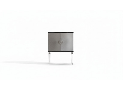 Armoire Bar Cave Armoire en bois gris Armoire en bois Salon Boissons de luxe