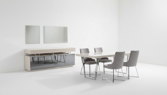 Ensemble de salle à manger Groupe de salle à manger Coin repas Table de salle à manger Chaises 10 pièces Bois Gris
