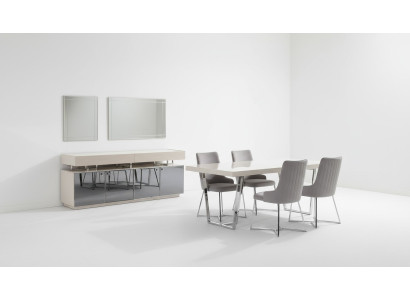 Ensemble de salle à manger Groupe de salle à manger Coin repas Table de salle à manger Chaises 10 pièces Bois Gris