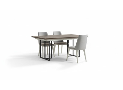 Coin repas Ensemble de salle à manger Blanc Groupe de salle à manger Table à manger Chaises 7pcs Bois