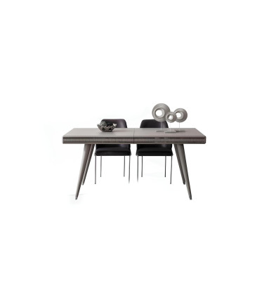 Ensemble de salle à manger Meubles de salle à manger Coin repas Table à manger Table à manger Chaises 6 pièces gris