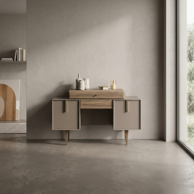 Coiffeuse Coiffeuse Console en bois Gris Chambre Commode