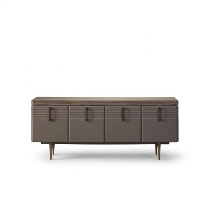 Buffet Buffet Armoire en bois Commode Armoire Bois Gris Salon