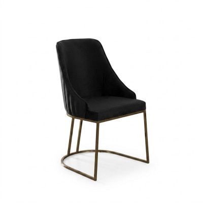 Chaises de groupe Chaises de cuisine Chaises de salle à manger Noires 6 pièces Tissu moderne