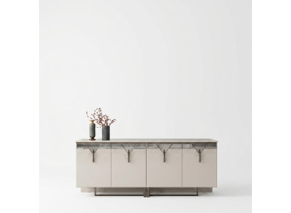 Buffet Buffet Armoire en bois Commode Armoire Bois Blanc Moderne