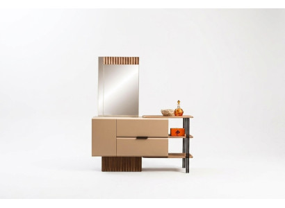 Coiffeuse Coiffeuse Console en bois Chambre Beige Moderne