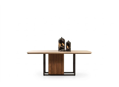 Table à manger Table Table à manger en bois Marron Moderne Table à manger en bois de salle à manger renseignements pensée
