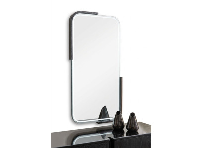 Miroir mural noir moderne Miroir de maquillage Miroir de coiffeuse Miroir de couloir