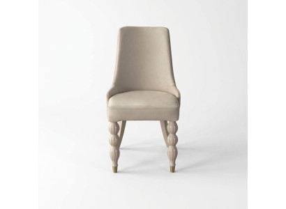 Chaises de salle à manger modernes, chaises de cuisine design x6 Chaises rembourrées beige