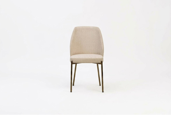 Chaises de salle à manger exclusives en beige - Ensemble complet de 6 chaises de cuisine rembourrées