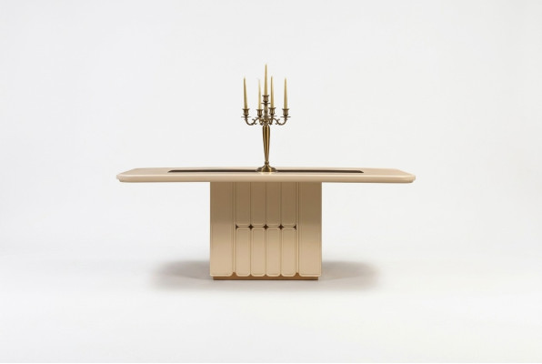 Table de salle à manger moderne Tables en bois de designer Salle à manger Mobilier luxueux