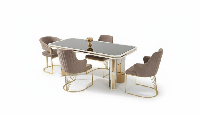 Table à manger Table de salle à manger Table à manger Table en bois Table blanche Salle à manger en bois