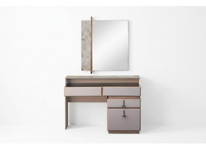 Coiffeuse Coiffeuse Console de maquillage Miroir Table console Gris