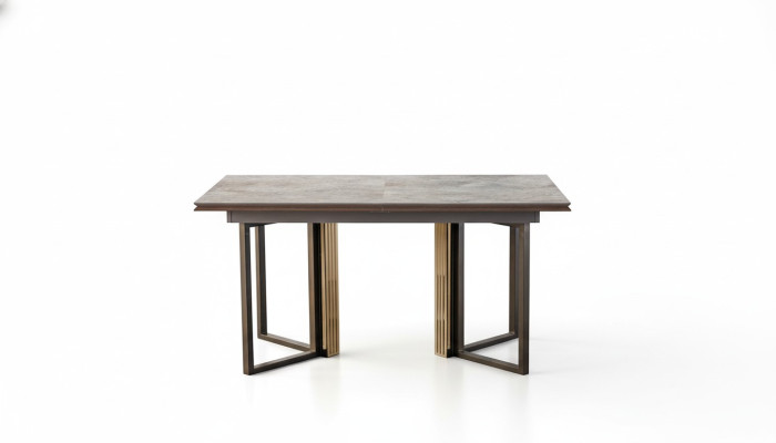 Table de salle à manger Table à manger Table Coin repas Salle à manger Bois Table en bois Gris