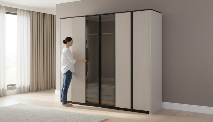 Armoire Armoire Armoire Armoire Moderne Armoire en Bois Gris