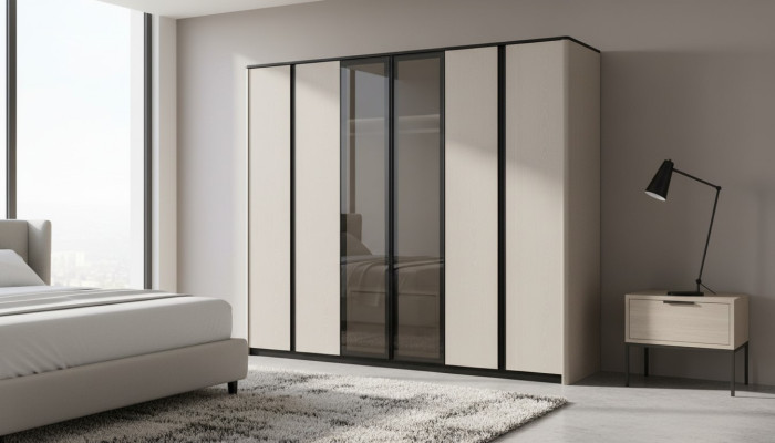 Armoire Armoire Armoire Armoire Moderne Armoire en Bois Gris