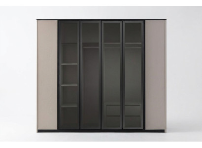 Garde-robe Garde-robe Garde-robe Armoire en bois moderne Gris