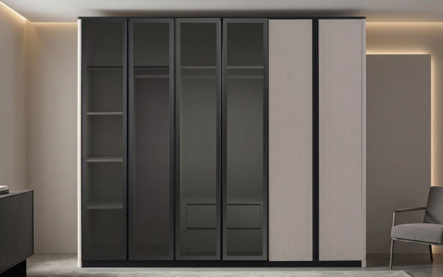 Armoire en bois Armoire Armoire Armoire Moderne Gris
