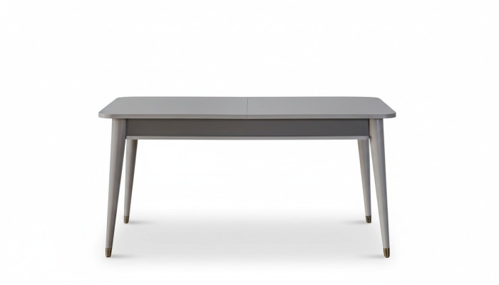 Table à manger grise Meuble de salle à manger Designer Table en bois extensible nouvelle
