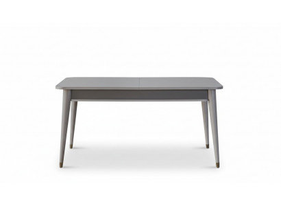Table à manger grise Meuble de salle à manger Designer Table en bois extensible nouvelle