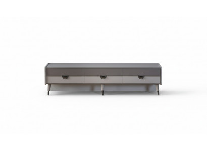 Buffet design gris pour salon Meuble TV pour salon Meuble TV bas Mobilier bas nouveau