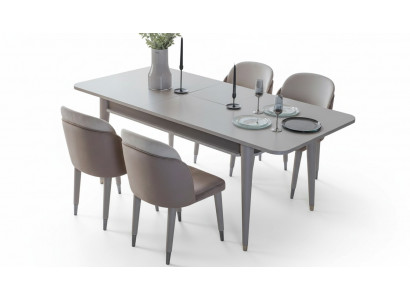 Table extensible de luxe - Chaises de salle à manger design modernes en textile