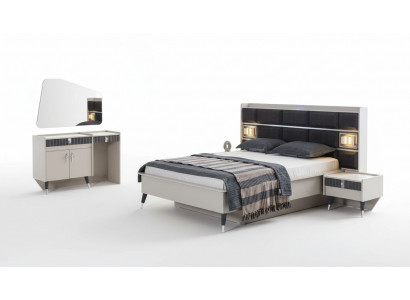 Suite de chambre Luxe Lit Dressing de designer Console Ensembre de 5 pièces