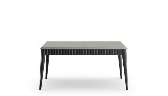 Table de salle à manger grise Table en bois robuste Designer Luxueux Mobilier Salle à manger