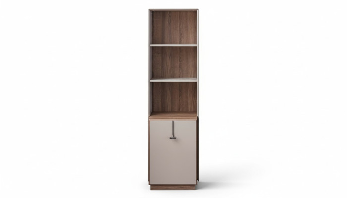 Étagère sur pied de designer moderne Beige Étagères de bureau Bibliothèque