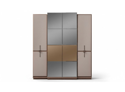 Armoire de chambre beige en bois designer armoire en verre nouvelle
