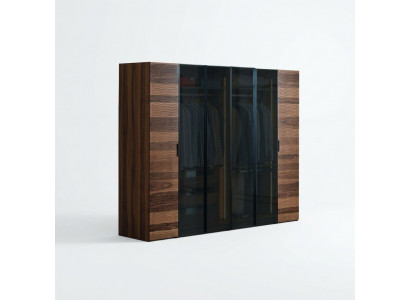 Armoire de chambre moderne en verre conçue par un designer de garde-robe meubles de luxe