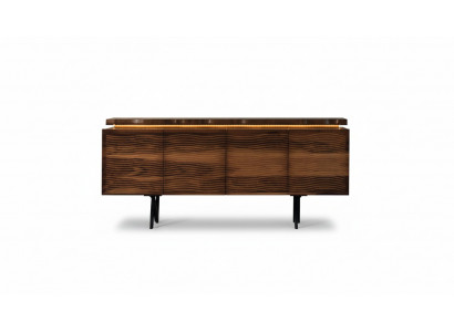 Designer Marron Bois Commode Buffet de luxe Salle à manger Armoire en bois